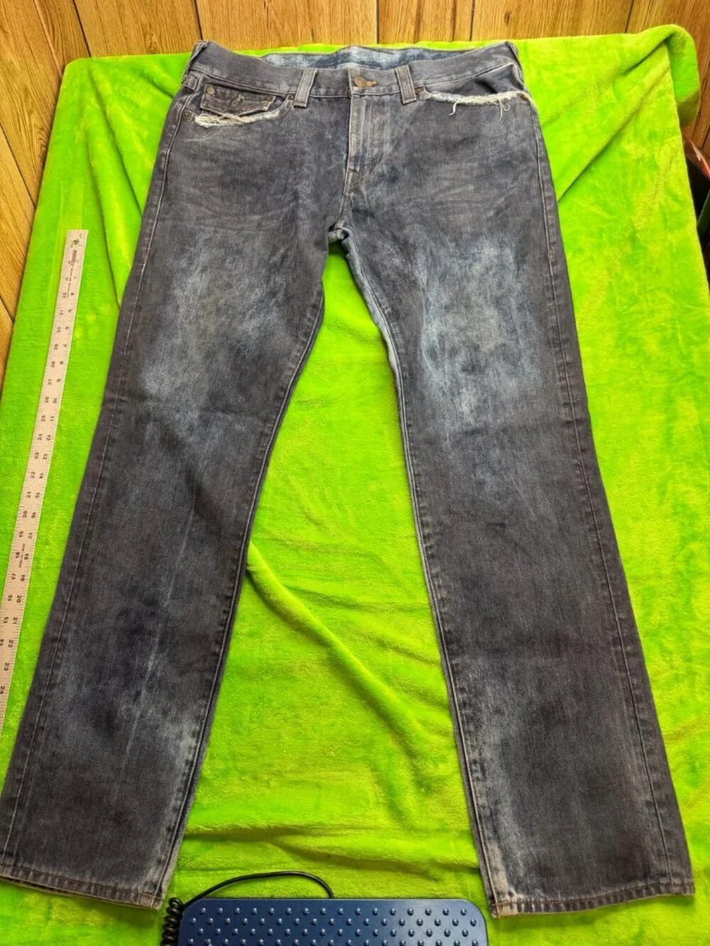 True Religion Geno Relaxed Slim Jeans Cloud Cover Sz 36x30